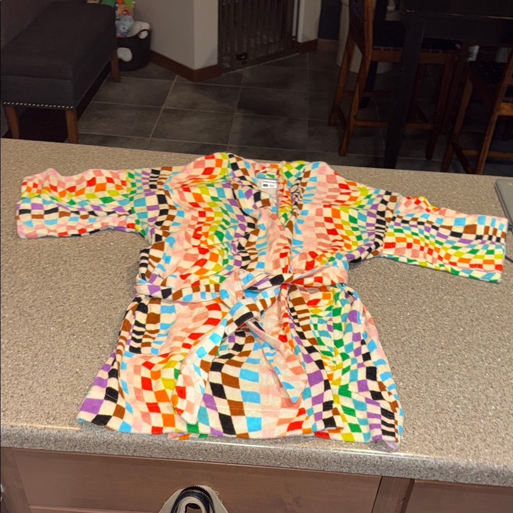 New Target pride rainbow checkered robe